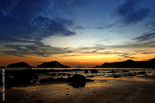 beautiful sunset over the sea © leisuretime70