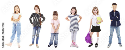 Adorable children isolated ...
