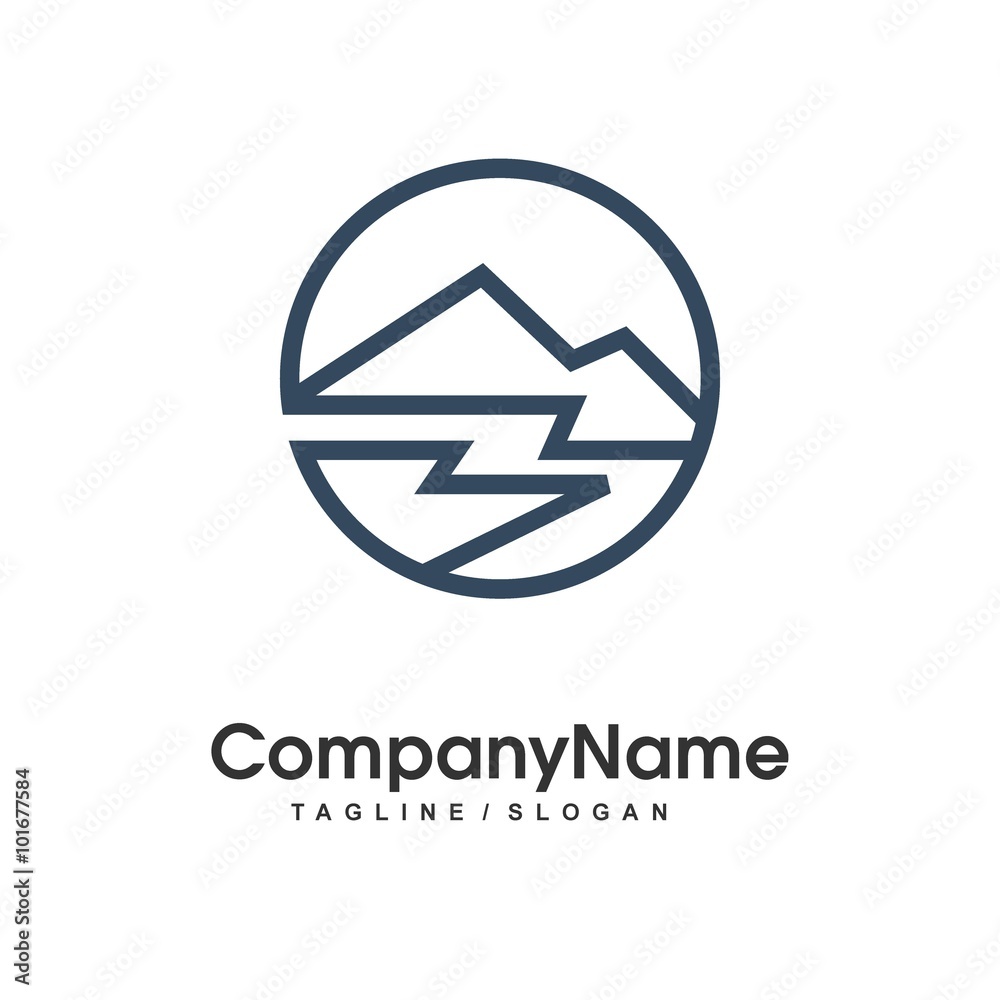mountain logo icon vector mountain logo icon vector