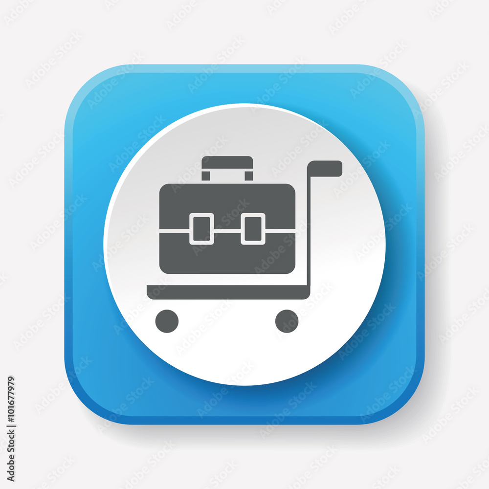 suitcase trolley icon suitcase trolley icon
