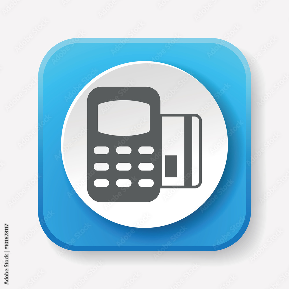 Credit card machine icon Credit card machine icon
