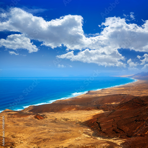 Jandia west beaches aerial of Fuerteventura