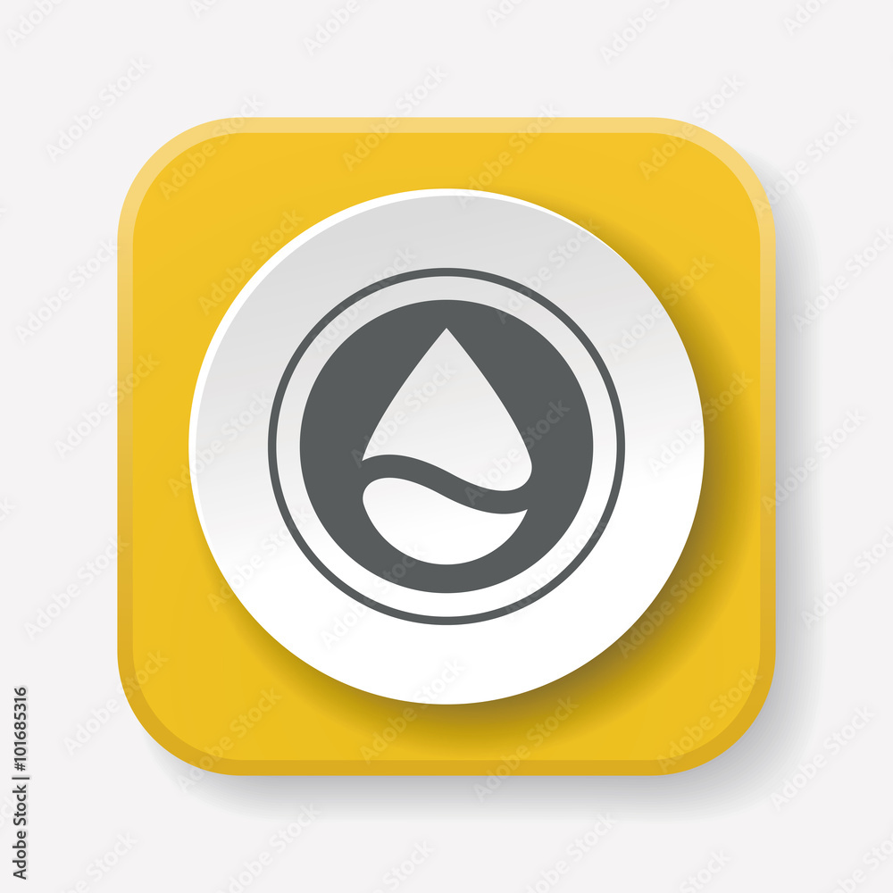 Obraz premium Environmental protection concept conserve water icon