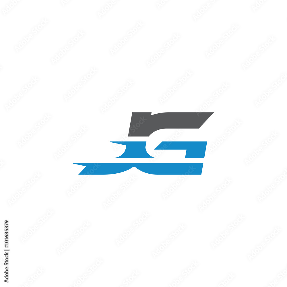 Simple Modern Dynamic Letter Initial Logo jg Simple Modern Dynamic Letter Initial Logo jg