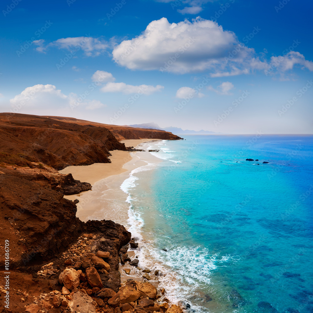 Fuerteventura La Pared beach at Canary Islands