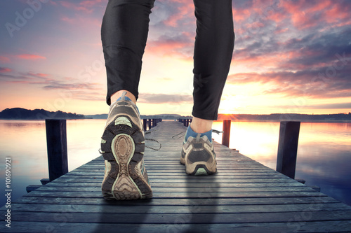 Jogging am See photo