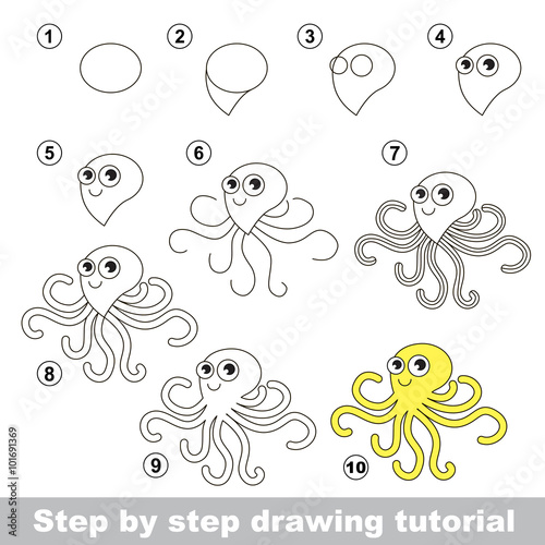  How to draw a Octopus