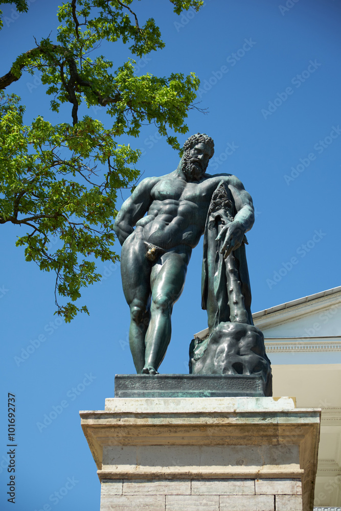 Sculpture statue of Hercules Catherine Park St. Petersburg