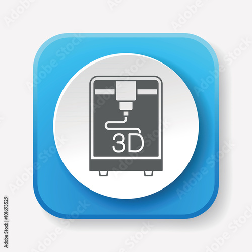 Free Download 3D printing icon - GFXLoad