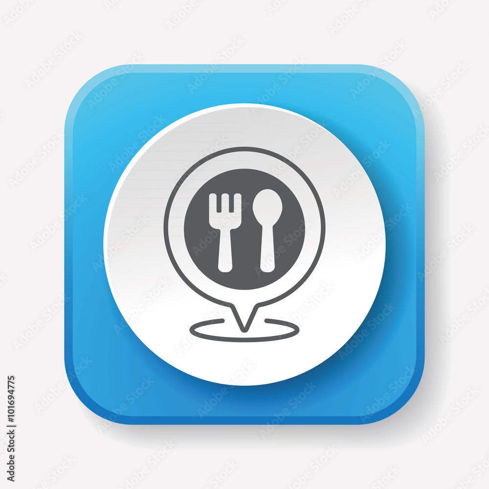 restaurant sign icon restaurant sign icon