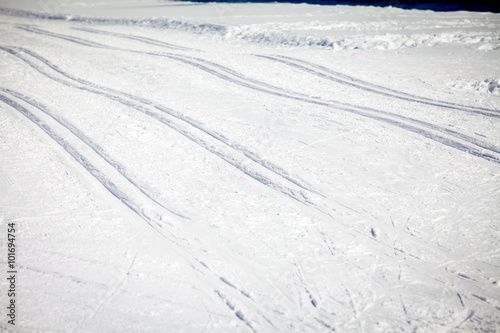 Cross Country Ski Tracks in Engadin