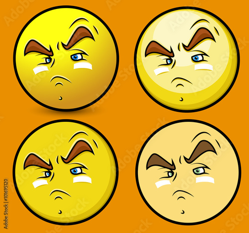 Focusing Player Smiley Set