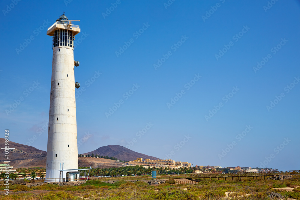 Morro Jable Matorral lighthouse Jandia Fuerteventura