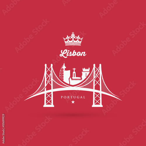 Lisbon bridge symbol