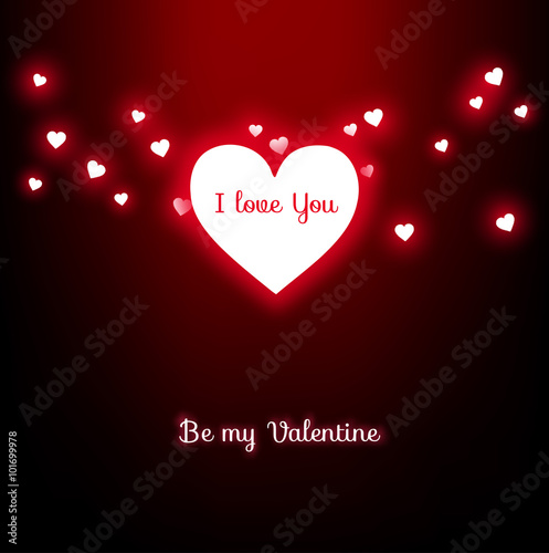 Beautiful card for Valentine's Day vector