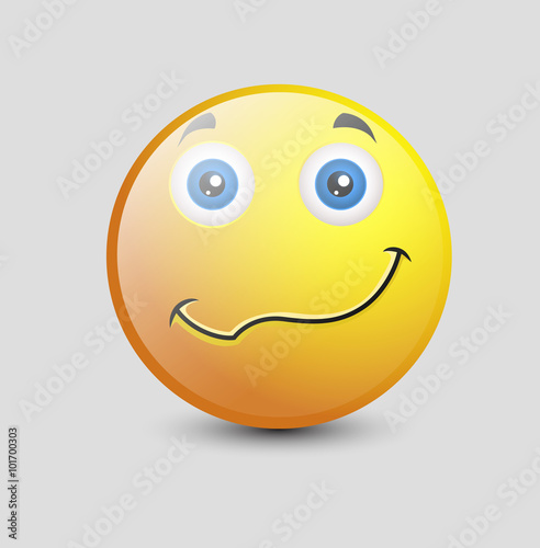 Calm Smile Vector
