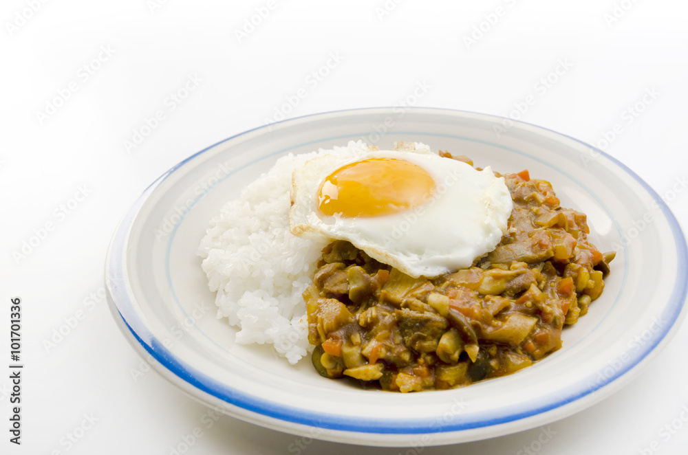 野菜たっぷりドライカレー風