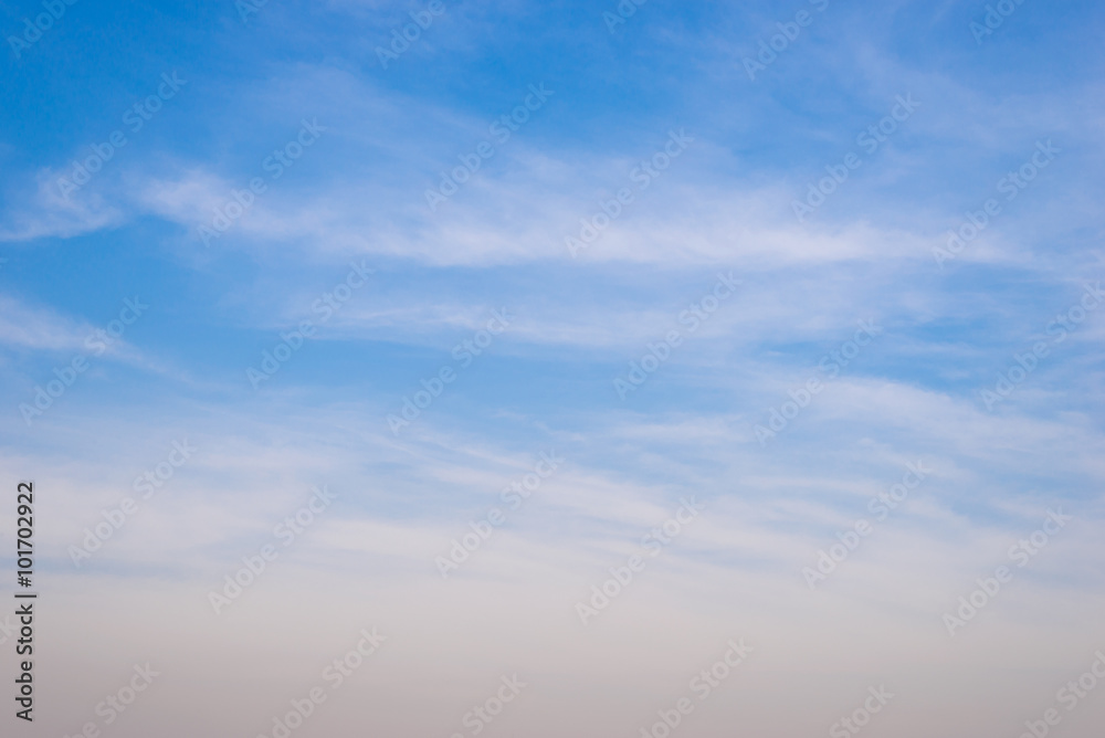 image of blue sky white clouds on day time for background usage.