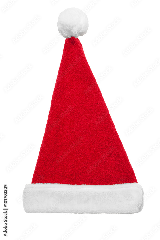 Christmas Santa red hat isolated on white background Christmas Santa red hat isolated on white background