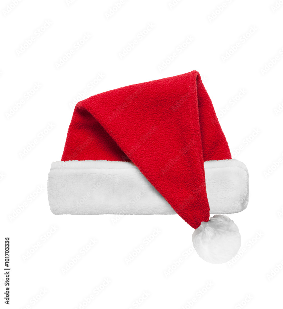 Christmas Santa red hat isolated on white background Christmas Santa red hat isolated on white background
