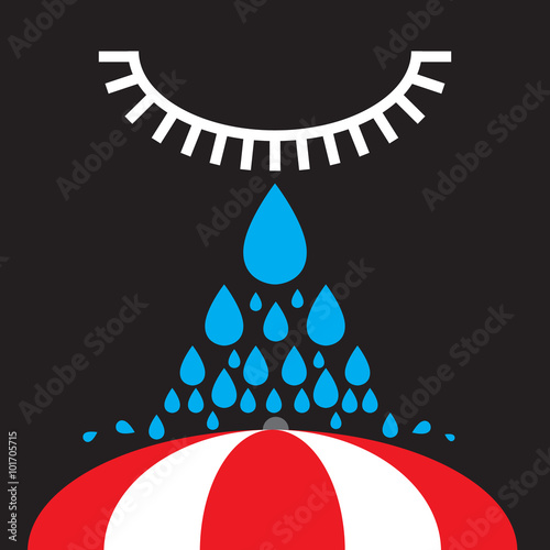 tears like raindrops