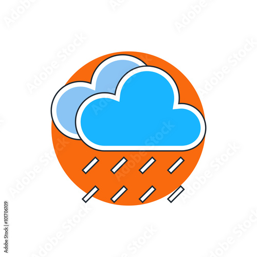 rain cloud meteo icon