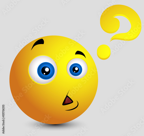 Cartoon Confuse Emoticon