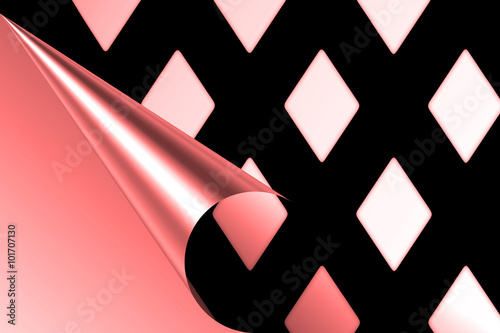Page curl with shadow on a sheet of paper, design element for advertising and promotional message