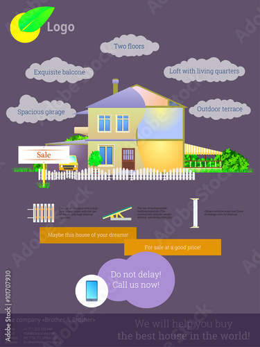 The offer for the sale of private homes / Advertising sale of a