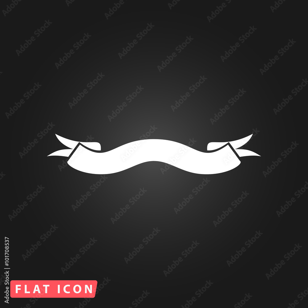 Ribbon flat icon