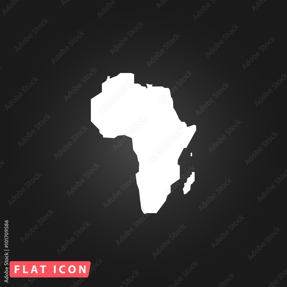 Africa Map - Vector icon isolated