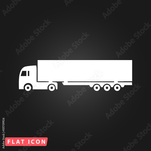 Vector detailed trucks silhouettes 