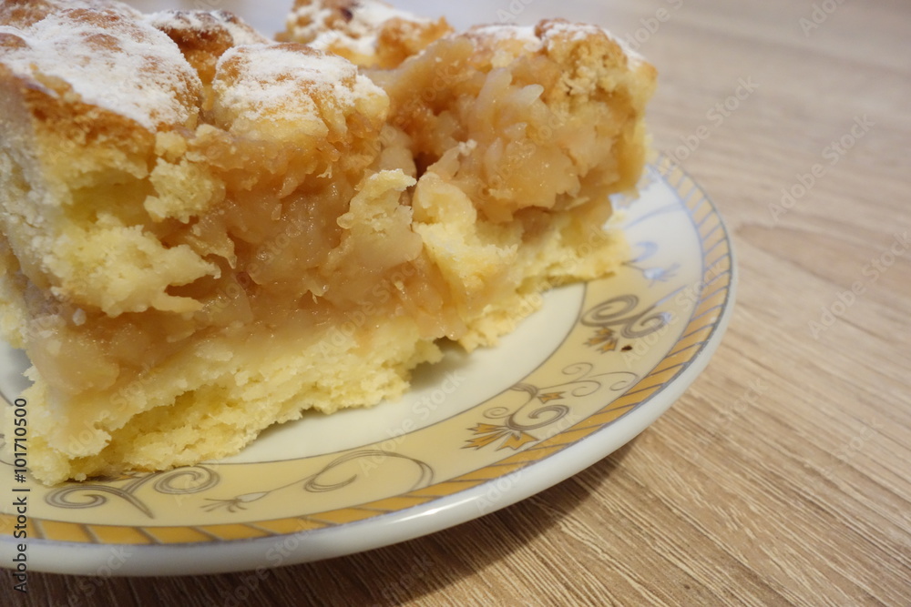 tasty handmade apple pie dessert