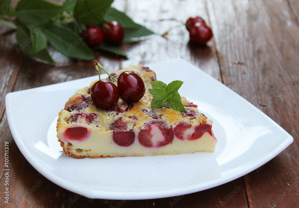 Homemade cakes - delicious clafoutis Homemade cakes - delicious clafoutis