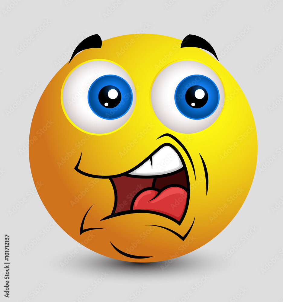 Talking Smiley Emoji Smiley Emoticon Stock Vector | Adobe Stock
