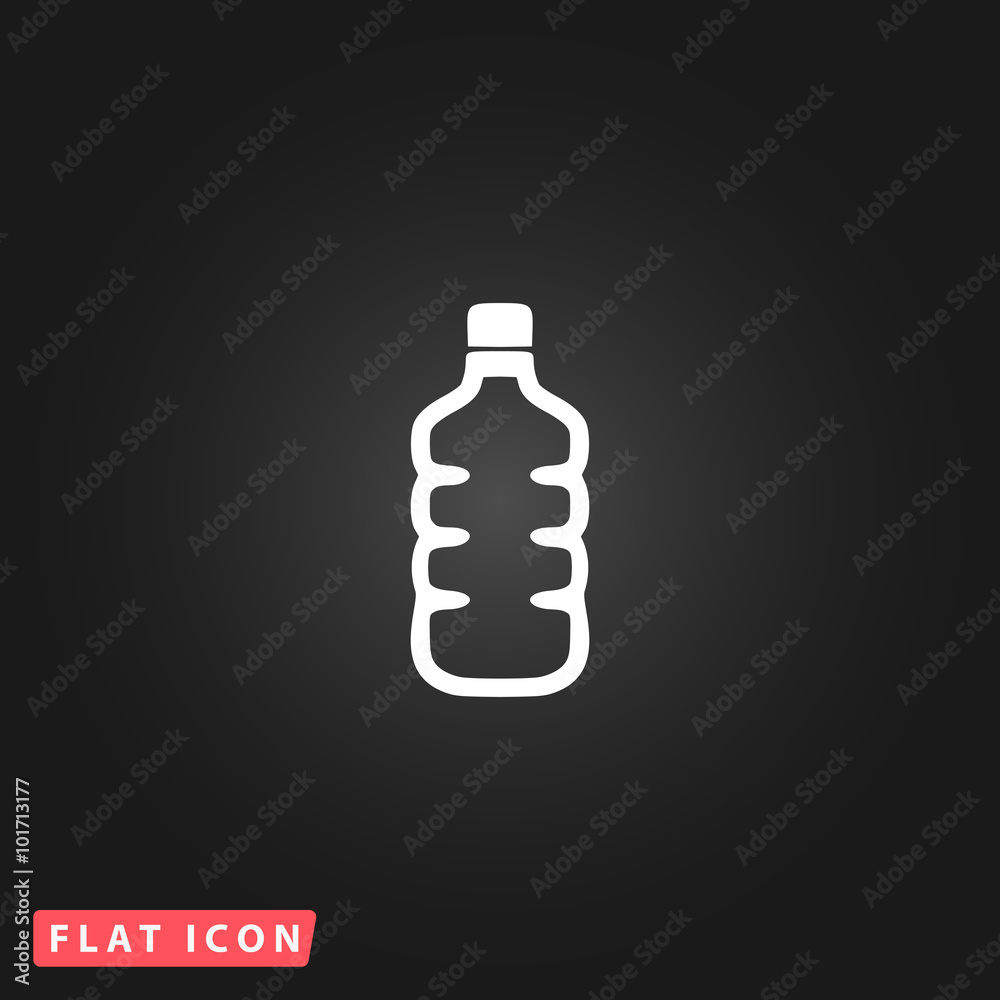 Icon of plastic water bottle Icon of plastic water bottle