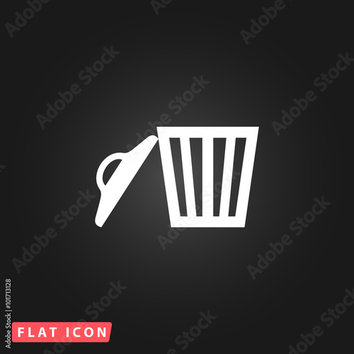 Trash can. Vector illustration