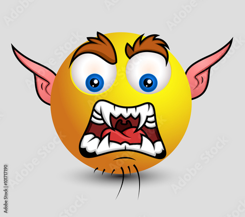 Angry Goblin Emoji Smiley Emoticon