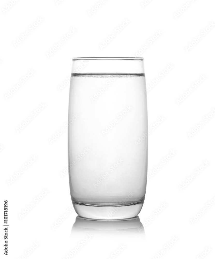 glass of water isolated on a white background glass of water isolated on a white background