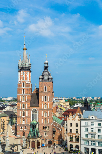 St. Mary's Church in a historical part of Krakow