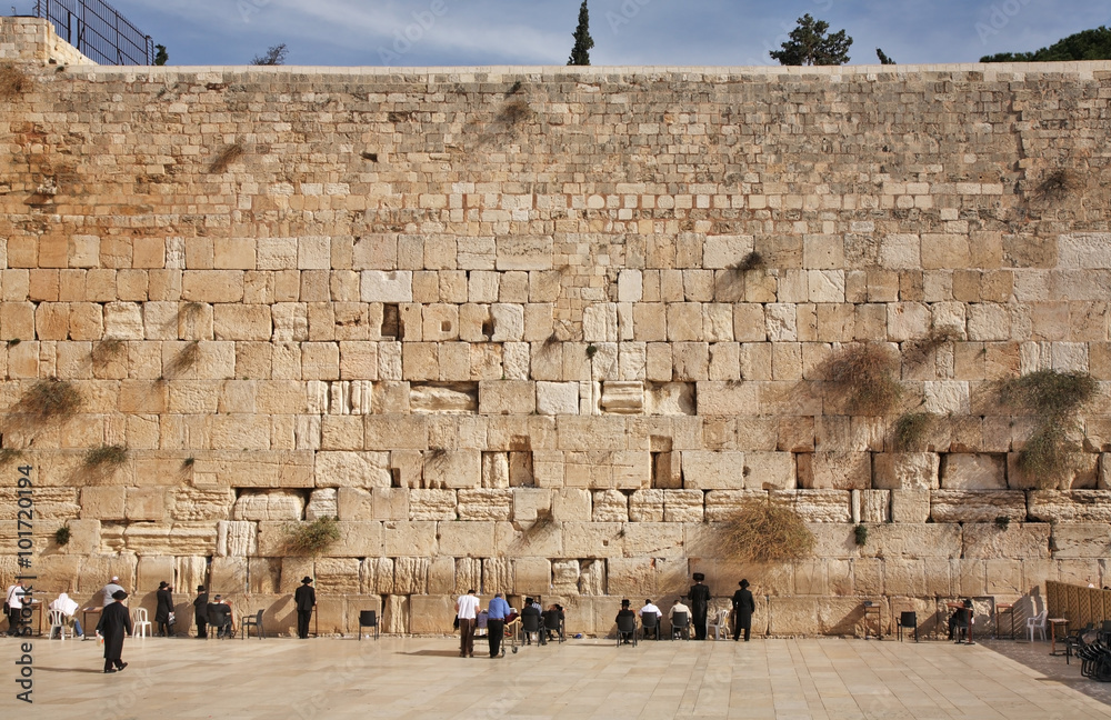 Ταπετσαρία Western Wall in Jerusalem. Israel