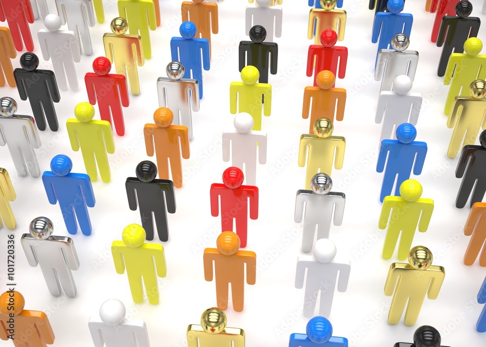 group of people figures on white background group of people figures on white background
