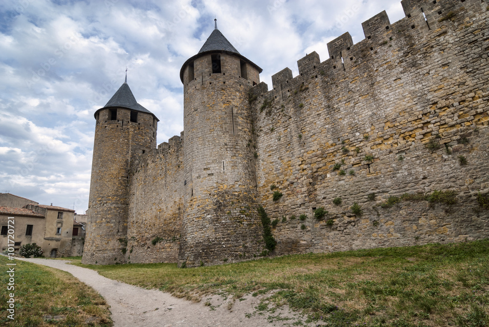 Carcassonne (France), the walls