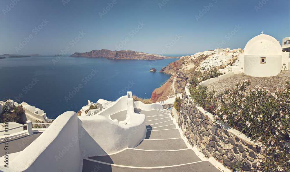 Fototapeta premium Santorini island panorama