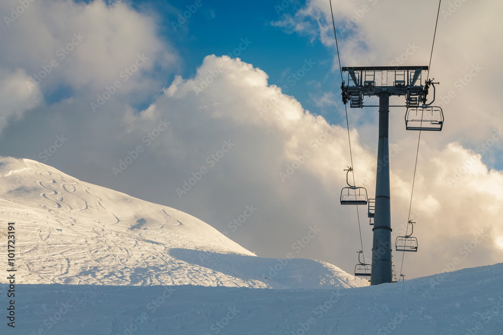 Vogel ski center in the mountains a lot of snow and spectacular Vogel ski center in the mountains a lot of snow and spectacular