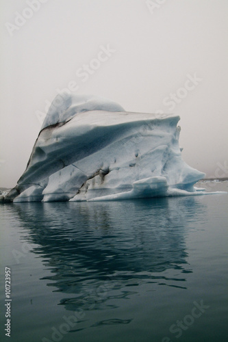 Iceland icerbergs in a famous lagoon photo