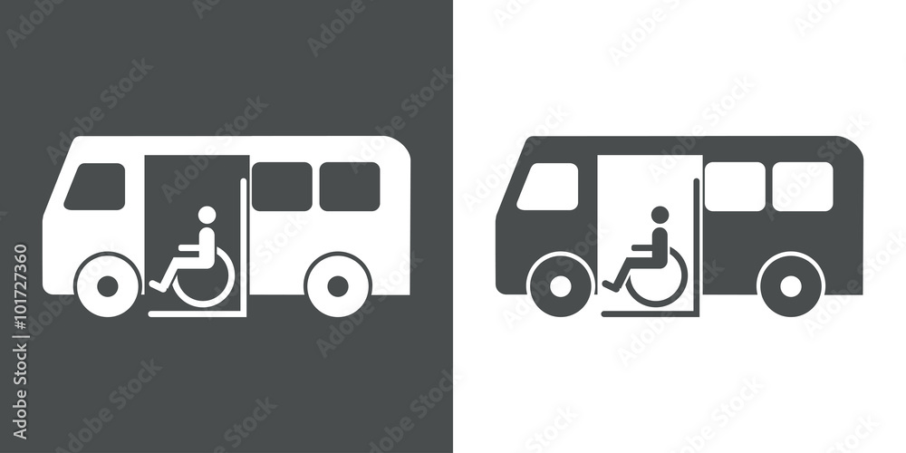 Icono plano transporte minusvalido #1 - obrazy, fototapety, plakaty 