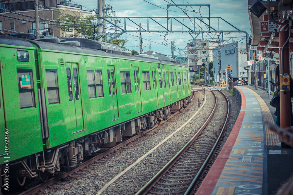 Railway in kyoto, Japan