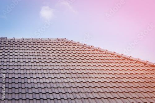 roof tile on residential building