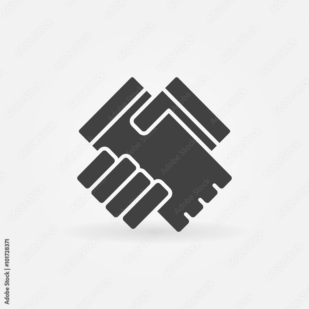 Handshake icon or logo Handshake icon or logo
